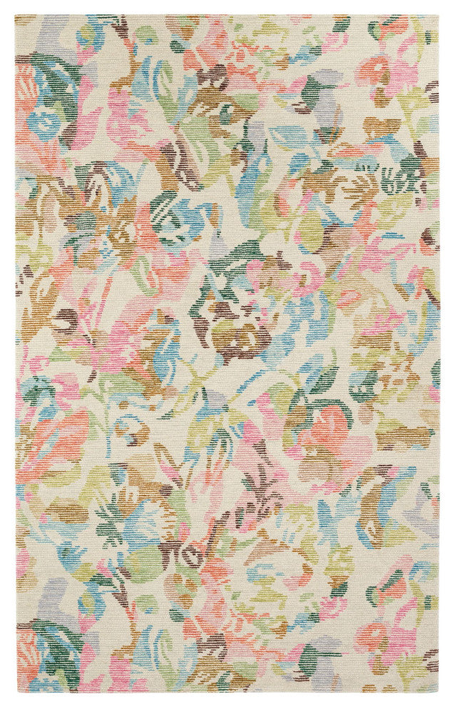 Dash & Albert Bloom Multi Hand Tufted Wool Rug, Multi, 9' x 12'