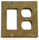 Noce Travertine Rocker Duplex Switch Wall Plate / Switch Plate / Cover - Honed