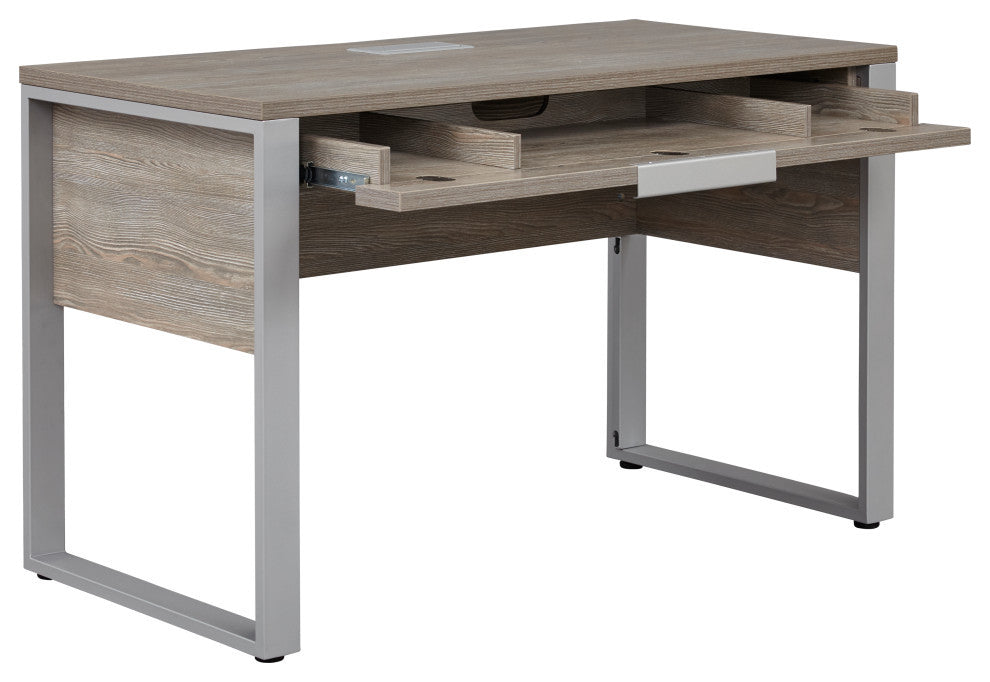 K150 Home Desk 47x24", Gray, Gray