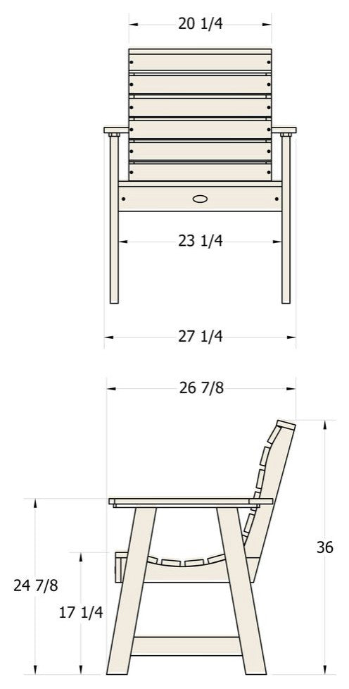 Riverside Garden Chair, Coconut White