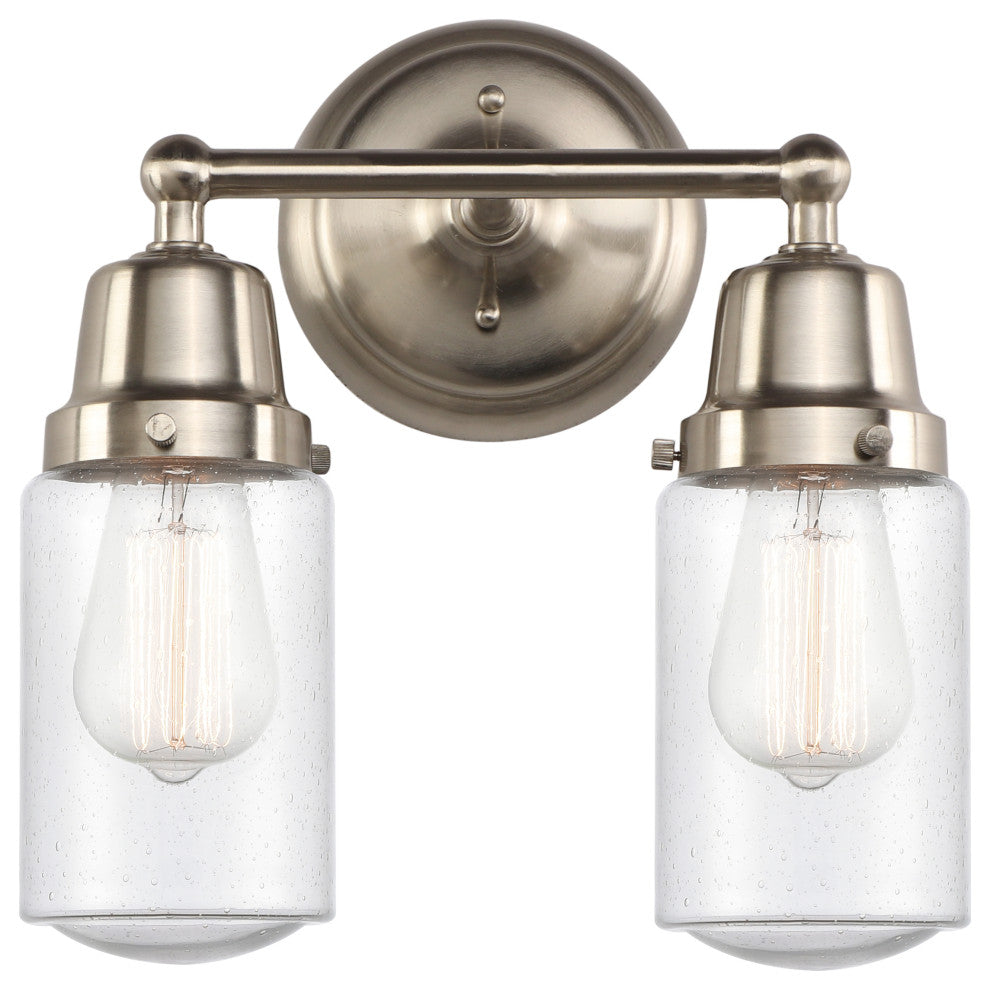 Innovations 623-2W-SN-G314 2-Light Bath Vanity Light, Brushed Satin Nickel