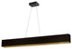 30W Horizontal Matte Black Pendant w/ Black/Gold Shade, AUB-S5130HP-MB-698