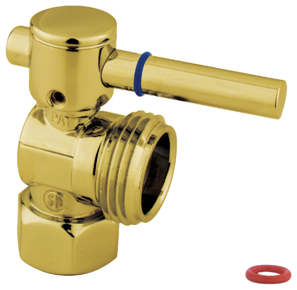 Fauceture 1/2" IPS X 3/4" Hose Washing Machine Valve, Polished Brass