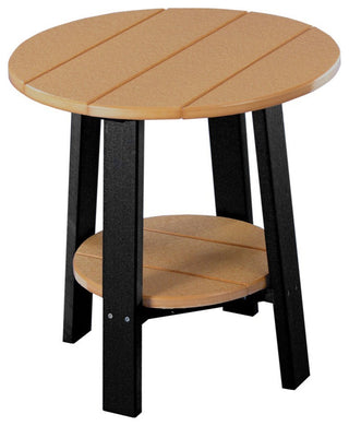 Poly Deluxe End Table, Cedar & Black