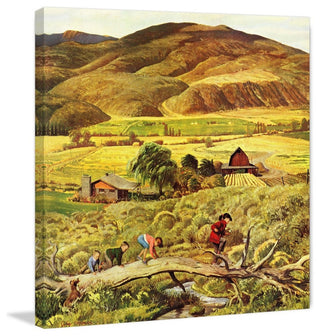 "Follow the Leader" Painting Print on Wrapped Canvas