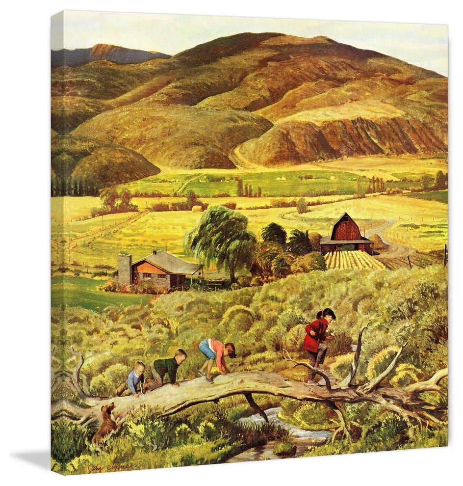 "Follow the Leader" Painting Print on Wrapped Canvas