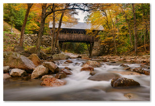 Blanchette Photography 'The Flume Bridge' Canvas, 19"x12"