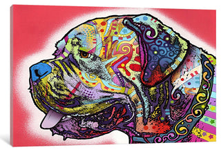 "Profile Mastiff" Wrapped Canvas Art Print, 40x26x1.5