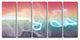 Ready2HangArt ''Glitzy Mist XLIXB'' by Tristan Scott, 30"x60", 5 Piece Set