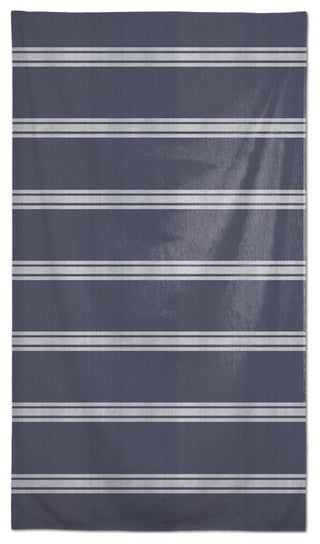 Distressed Blue Stripes 58x102 Tablecloth