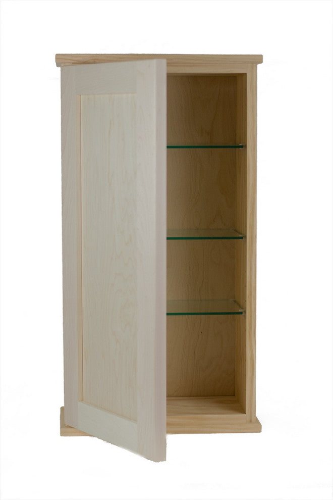 Sandalwood On the Wall Unfinished Cabinet 25.5h x 15.5w x 3.25d