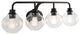 Sandrine Iron LED Vanity Light, Oil Rubbed Bronze, 4 Bulb