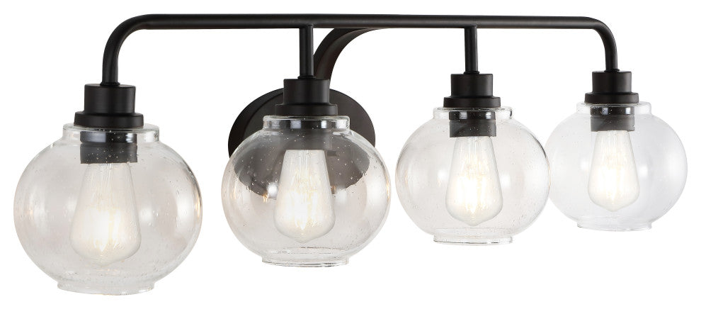 Sandrine Iron LED Vanity Light, Oil Rubbed Bronze, 4 Bulb