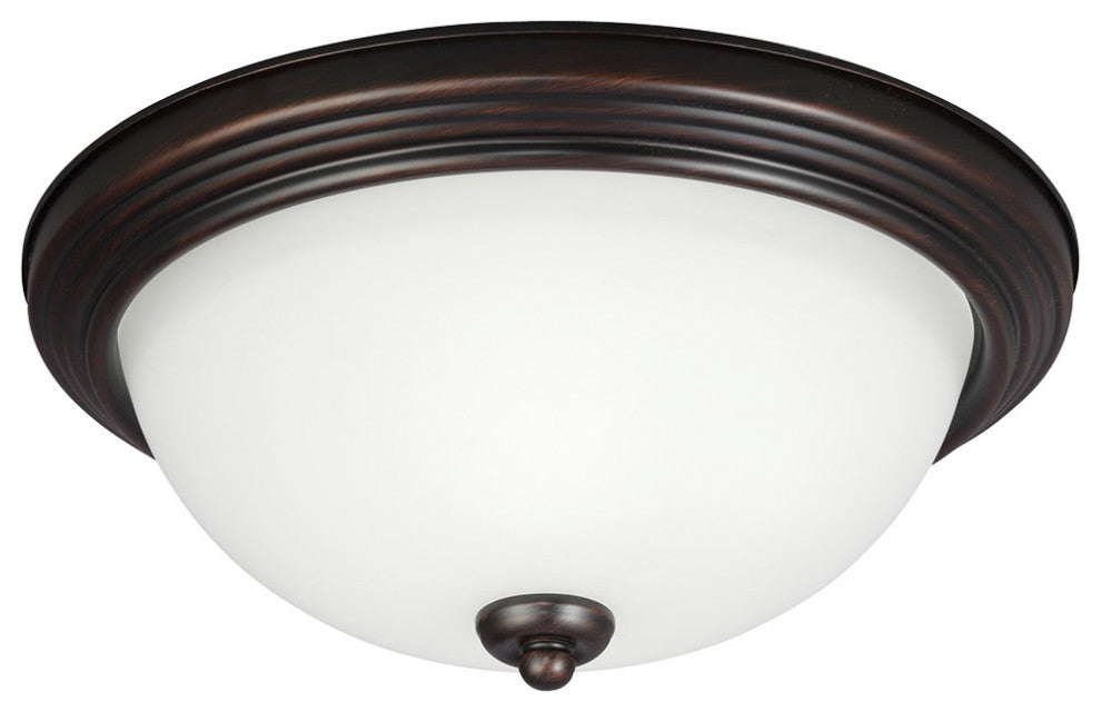 Generation Lighting 77265 Geary 3 Light 15"W Flush Mount Bowl - Bronze