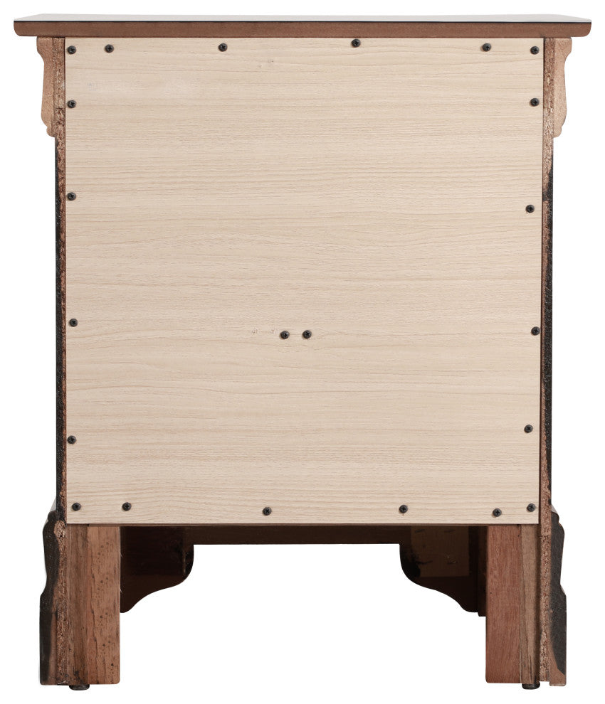 Louis Phillipe 2-Drawer Nightstand, Cappuccino