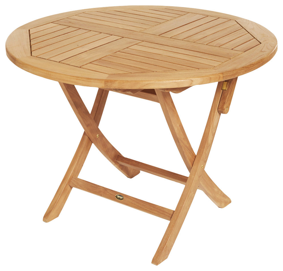 Teak Folding Classic Dining Table - Round 36" (90 cm)