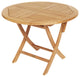 Teak Folding Classic Dining Table - Round 36" (90 cm)