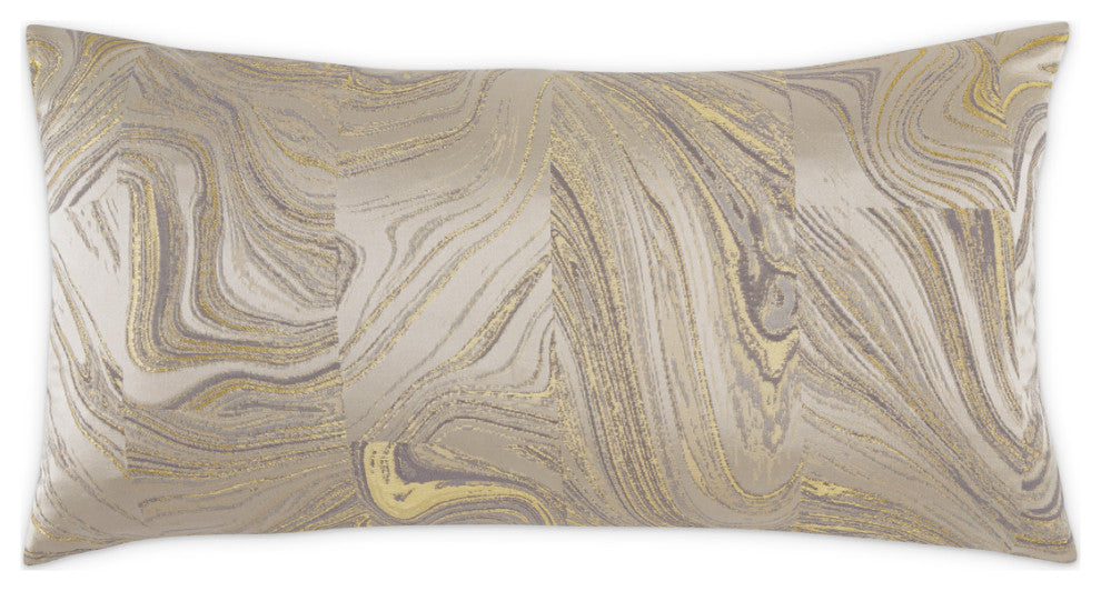 GLAMtastic Naomi 13"x24" Oblong Pillow, Set of 2, Champagne