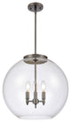 Athens Pendant, Oil Rubbed Bronze, Clear, Clear