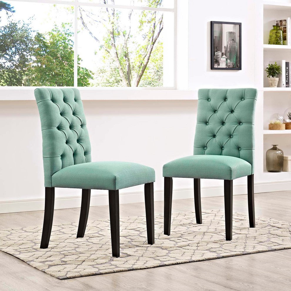 Duchess Dining Chair Fabric Set of 2, Laguna