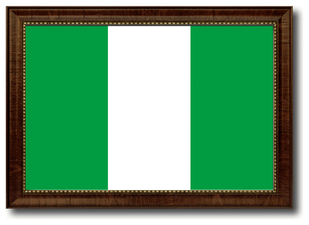 Nigeria Country Flag Canvas Print, 19"x27"