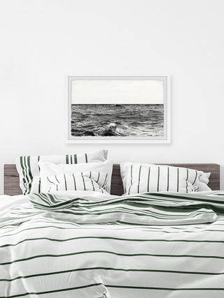 "Ocean Storm Brewing" Framed Painting Print, 18x12