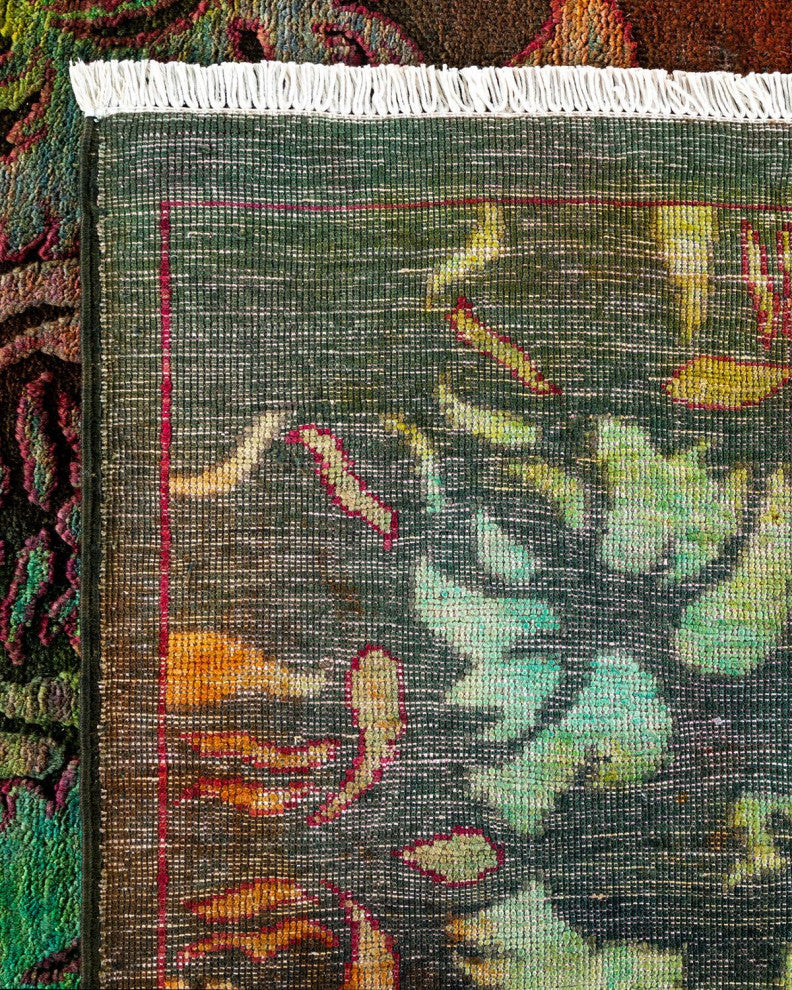 Vibrance, One-of-a-Kind Hand-Knotted Area Rug Multi, 9'10"x13'10"