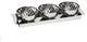 Classic Touch Stainless Steel Rectangular Tray 3 Bowl Set with Pineapple Design