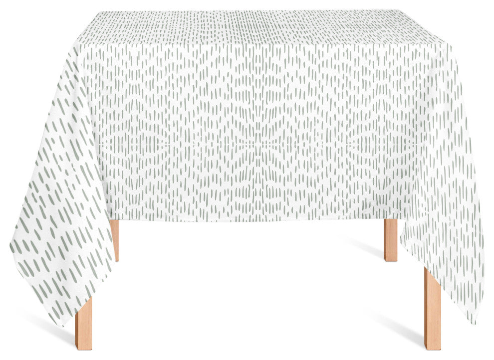 Dashes Green 58x58 Tablecloth