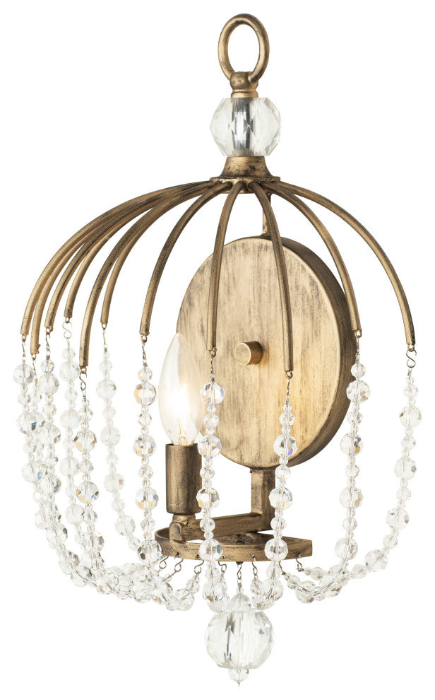 Varaluz-343W01HG-One Light Wall Sconce Havana Gold