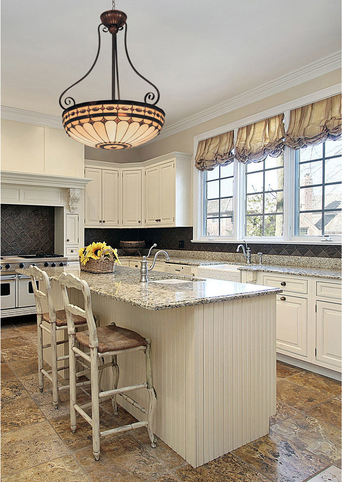 Elk Lighting 70089-1-LA Diamond Ring 1-Light Semi Flush Light