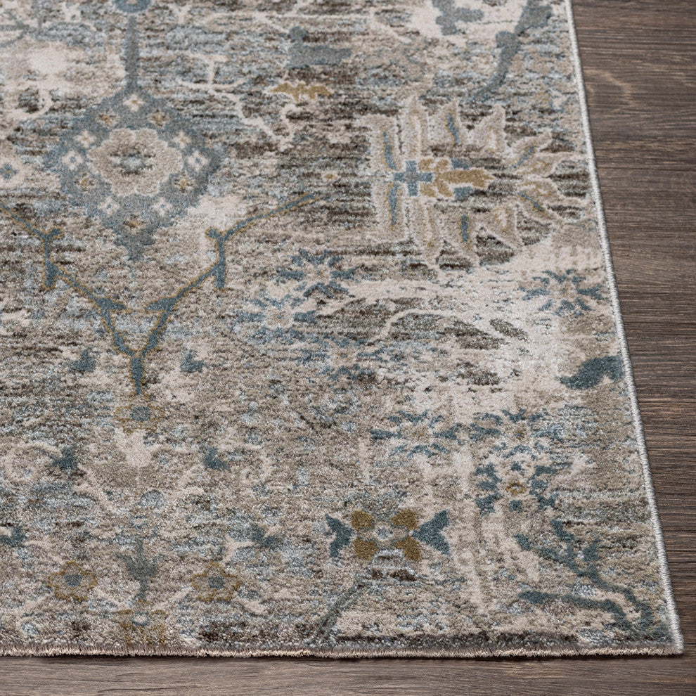 Brunswick BWK-2315 Traditional Gray 6'7" Round Area Rug