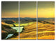 "Rural Landscape Italy Panorama" Metal Wall Art, 3 Panels, 36"x28"