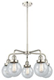 Innovations Beacon 5 24" Chandelier Polished Nickel