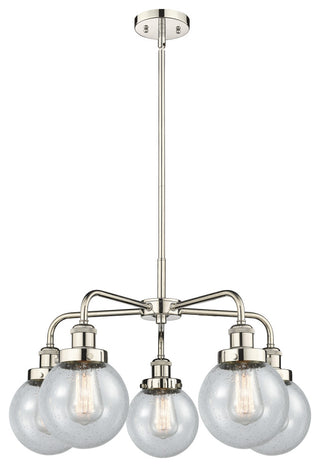 Innovations Beacon 5 24" Chandelier Polished Nickel