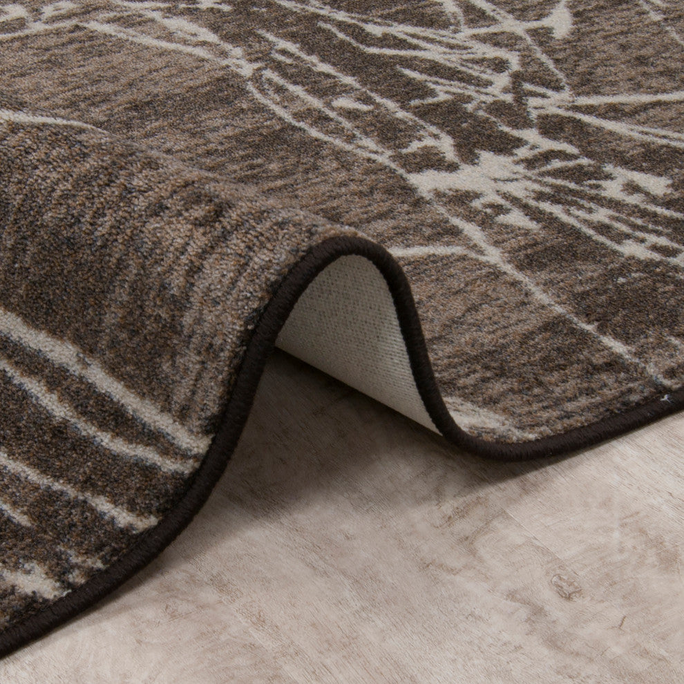Fractured Umber Rug, 3'10" X 5'4"