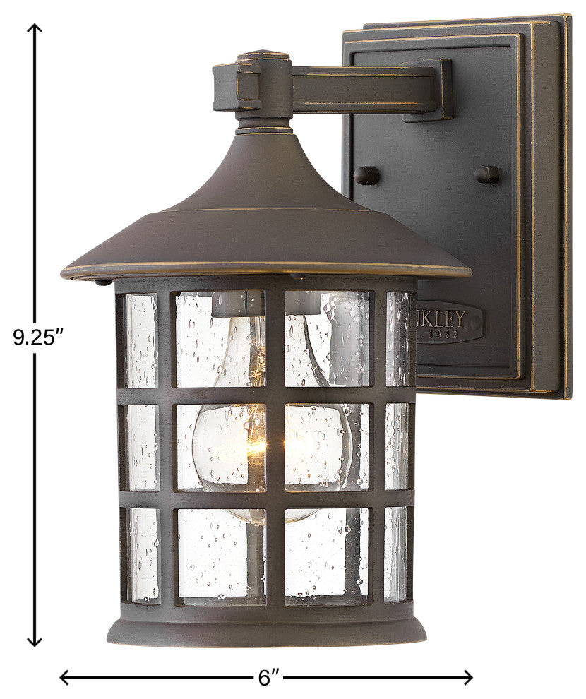 Hinkley Freeport Coastal Elements Small Wall Mount Lantern, Oil Rubbed Bronze