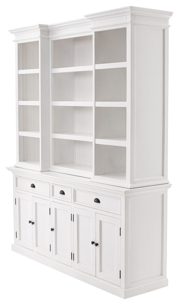 Halifax Kitchen Hutch Cabinet with 5 Doors 3 Drawers