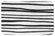 Black Watercolor Stripes 34x21 Bath Mat