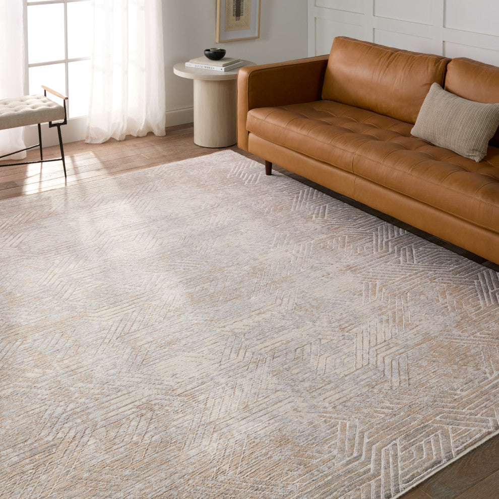 Jaipur Living Olympian Geometric Tan/ Gray Area Rug 8'X10'