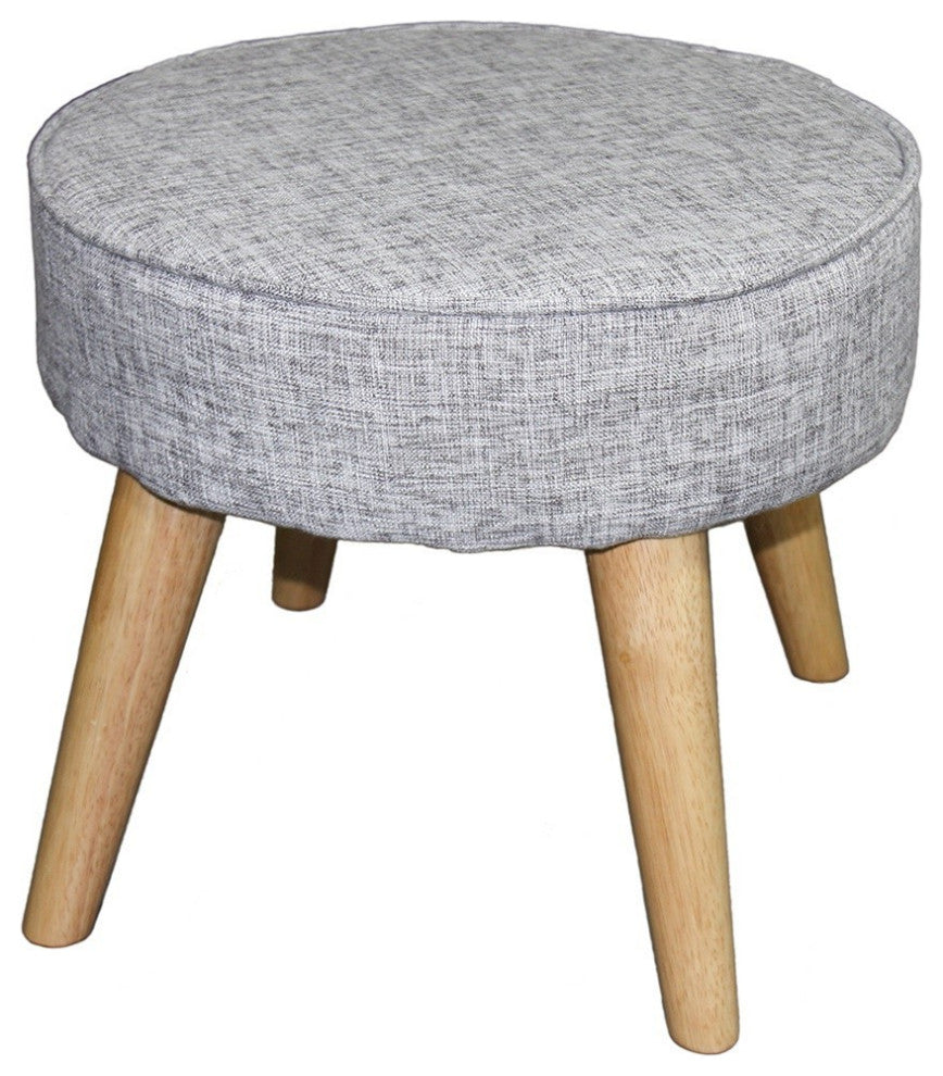 Useful Heathered Gray Foot Stool