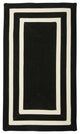 La Playa PY21 Black & White Indoor/Outdoor Area Rug, Rectangular 2'x6'