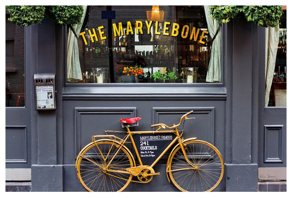 "Marylebone Bike" Digital Paper Print by Keri Bevan, 38"x26"