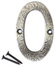 RCH Hardware Iron Rustic Country House Number, 3-Inch, Various Finishes, Antique