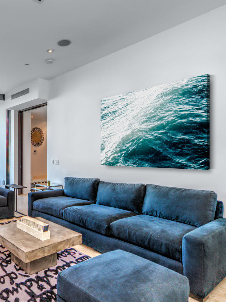 Marmont Hill, "Ombre in Turquoise" by Morgan Hartley on Wrapped Canvas, 45x30