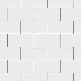 Crown Heights Ceramic Wall Tile, Matte White