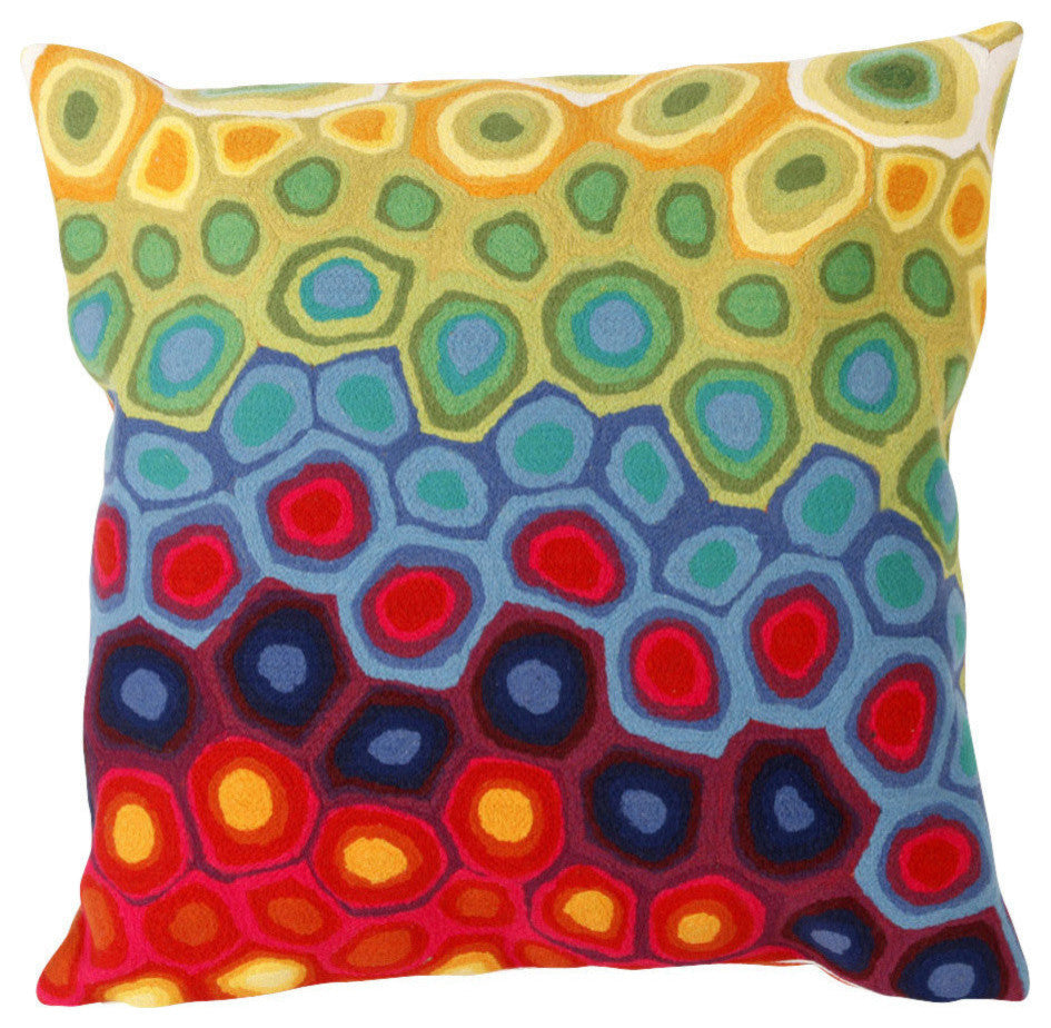 Visions II Pop Swirl Pillow, 20"x20"