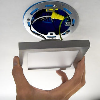 Maxim 57720 Wafer 4.5" Square Indoor / Outdoor LED Ceiling Light - White