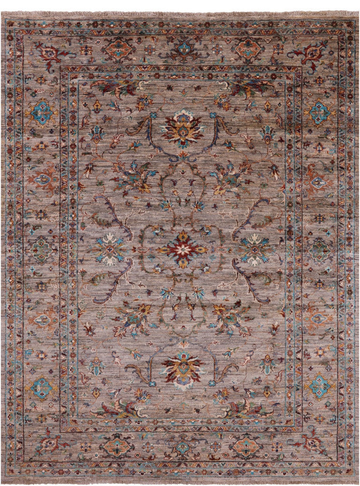 Persian Tabriz Handmade Wool Rug 5' 9" X 7' 8" - Q12367