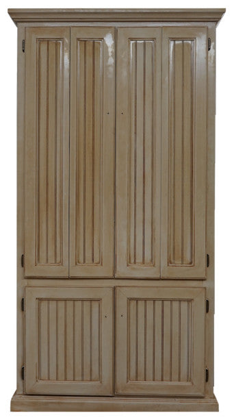 Eagle Furniture Coastal Computer Armoire Work Station, European Ivory